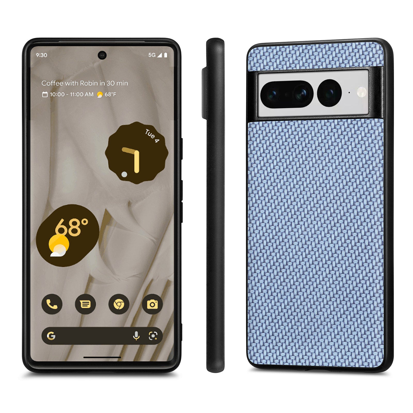 For Google Pixel 7 Pro 5G PU Leather Coated PC TPU Carbon Fiber Texture Shockproof Phone Case Non-slip Cell Phone Cover For Google Pixel 7 Pro 5G PU Leather Coated PC TPU Carbon Fiber Texture Shockproof Phone Case Non-slip Cell Phone Cover